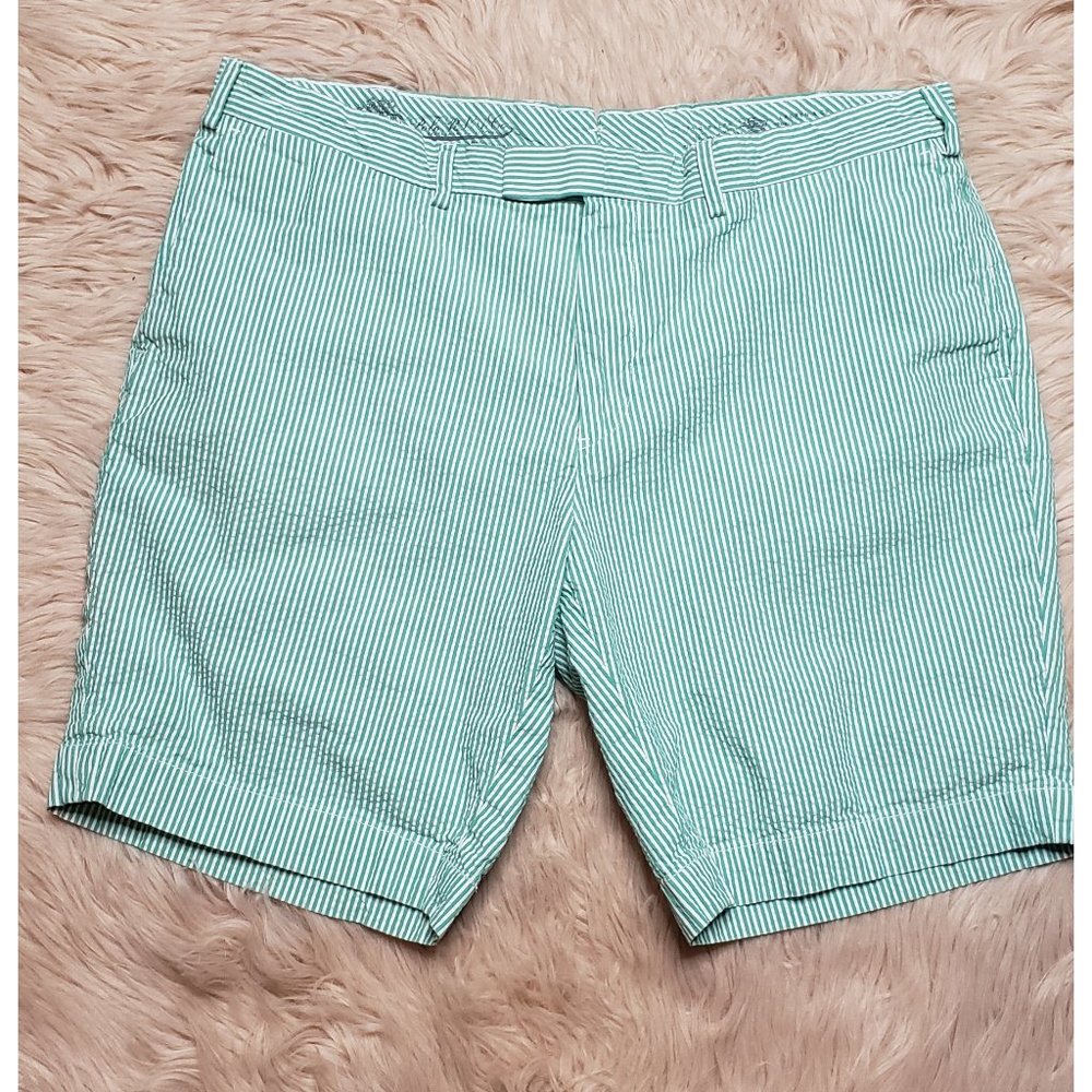 POLO RALPH LAUREN STRIPED SUFFIELD FIT BLEEKER SHORTS - SIZE 38ER